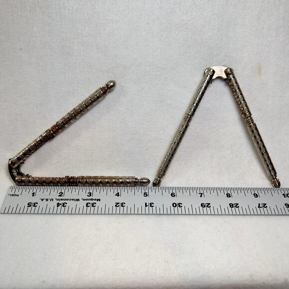 HMQ Seafood Nutcracker Set of 2 Henry Marcus Quackenbush Vintage 1940’s Metal - Picture 1 of 6